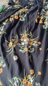Pattern #人棉弹力斜纹02D260302ZS002 BlackFlower（ZP） - 人棉弹力斜纹02D260302ZS002 BlackFlower（ZP） Performance Fabric